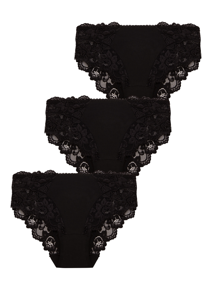 Figi  koronkowe 3 sztuki  S-XL