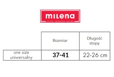 Skarpety Milena 0965 Kokardka 37-41