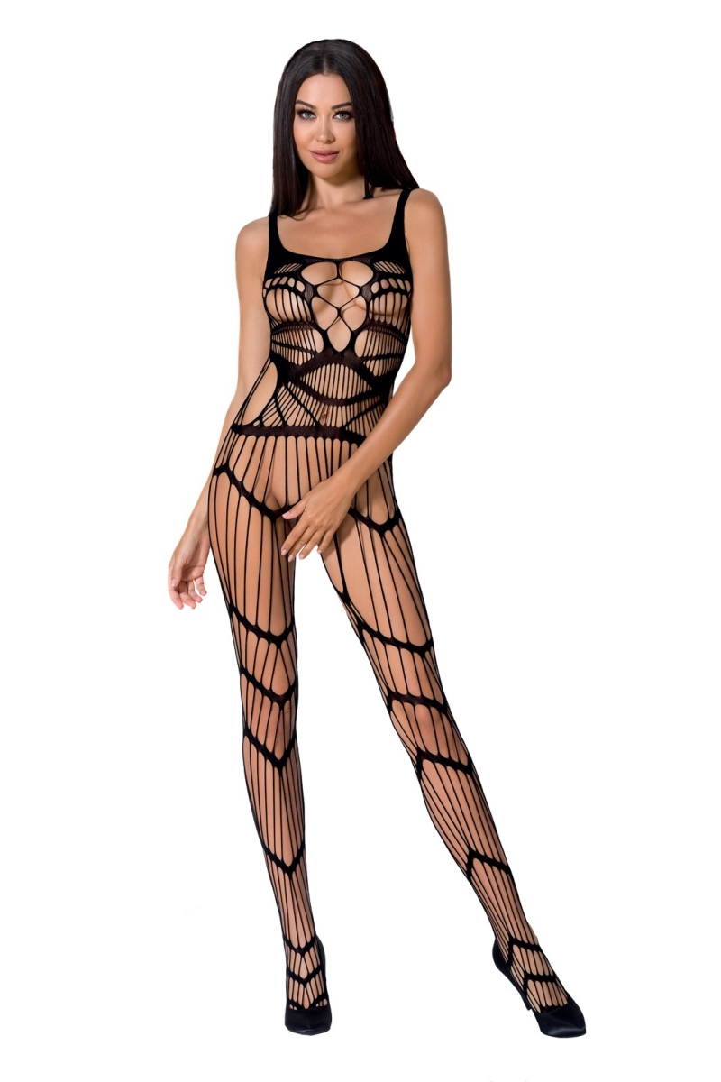 Bodystocking erotyczny damski siatkowy – czarny