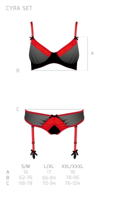 CYRA SET black XXL/XXXL