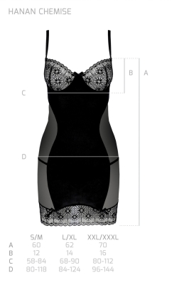 HANAN CHEMISE black