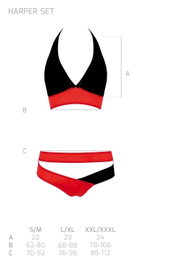 HARPER SET red XXL/XXXL