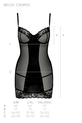 MELEK CHEMISE black