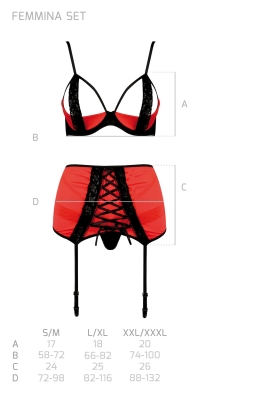 FEMMINA SET red