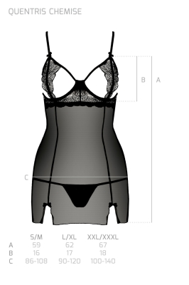 QUENTRIS CHEMISE black
