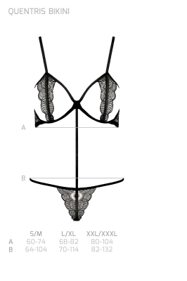 QUENTRIS BIKINI black