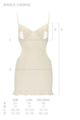 BIANCA CHEMISE ecru XXL/XXXL