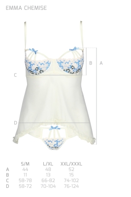 EMMA CHEMISE ecru XXL/XXXL
