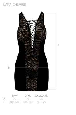 LARA CHEMISE black