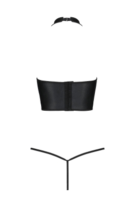 GENEVIA SET WITH OPEN BRA black