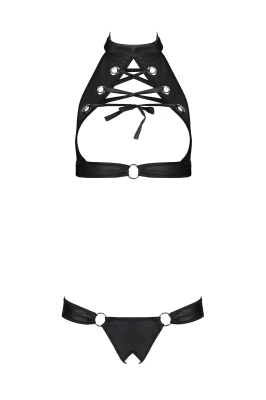 MALWIA SET WITH OPEN BRA black