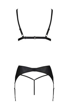 MILEY SET WITH OPEN BRA black