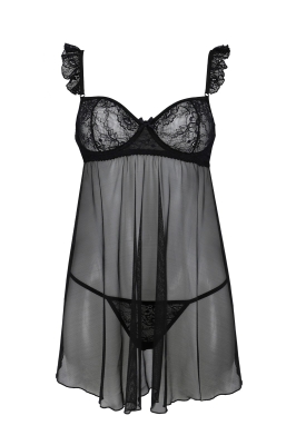 MILAGROS CHEMISE black S/M
