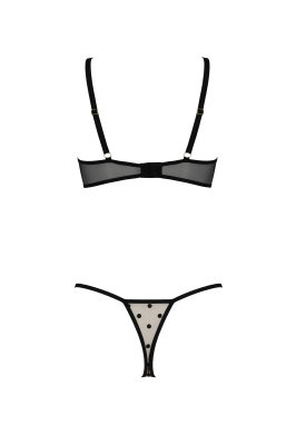 MARINA SET WITH OPEN BRA beige