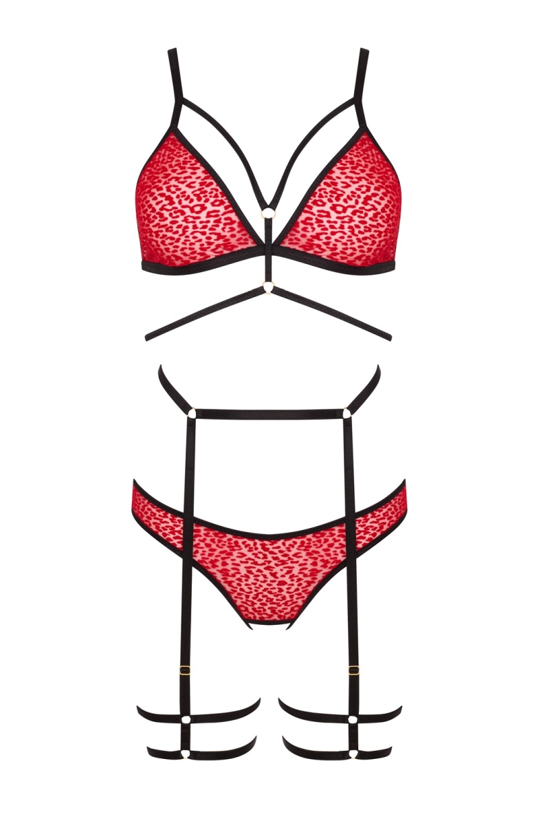 PORIGELIA SET red/black