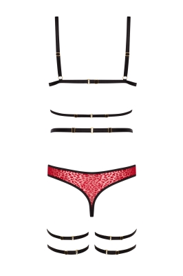 PORIGELIA SET red/black