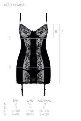 AYA CHEMISE black