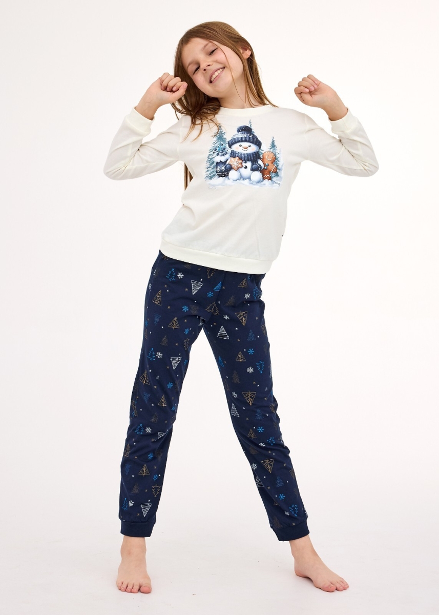 Piżama dziewczęca Cornette Snowy Day