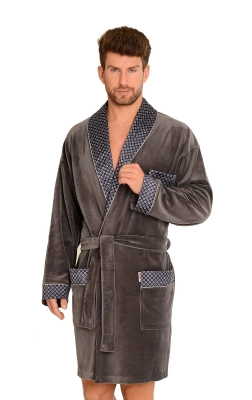 Szlafrok De Lafense 772 Bonjour krótki M-2XL męski