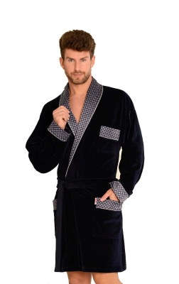 Szlafrok De Lafense 772 Bonjour krótki M-2XL męski