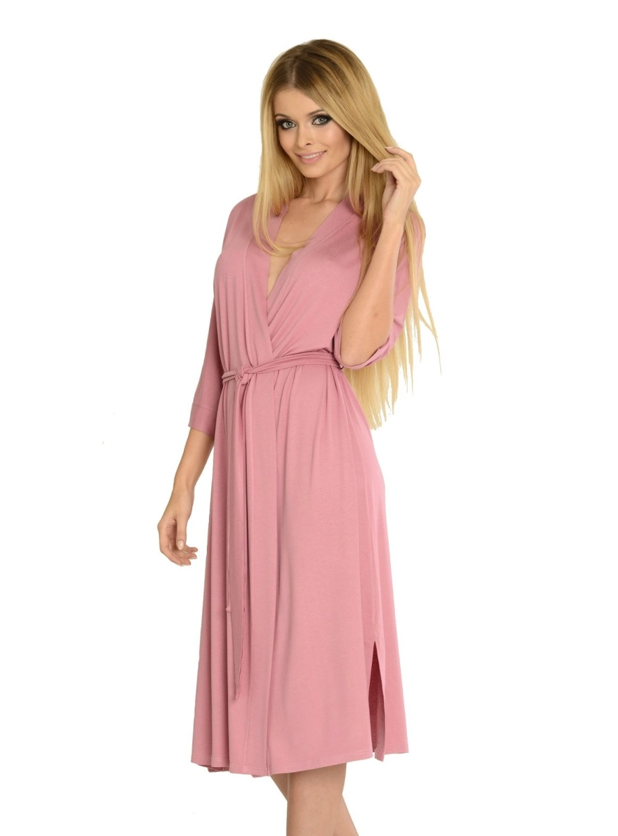 Szlafrok De Lafense 892 Visa długi 3XL-4XL damski