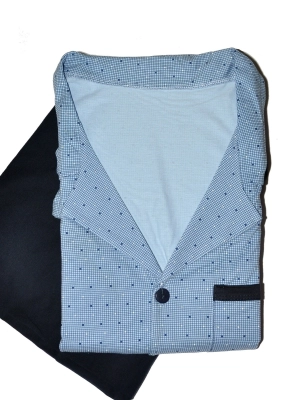 Piżama Cornette 114 dł/r 3XL-5XL męska rozpinana