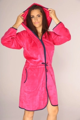 Szlafrok De Lafense 313 Desiree zamek S-2XL damski