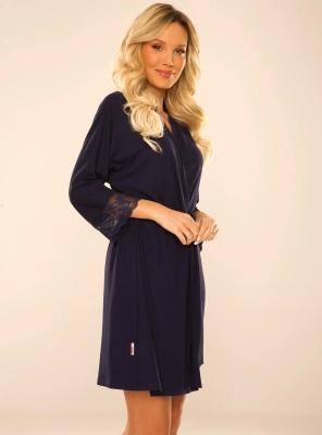 Szlafrok De Lafense 342 Fanny S-2XL damski
