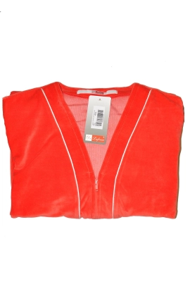 Szlafrok De Lafense 352 Zamek Welur 4XL-5XL damski