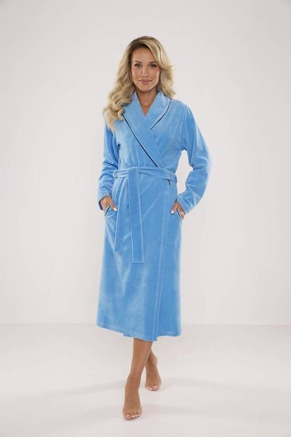 Szlafrok De Lafense 390 Lydie Welur 3XL-5XL damski