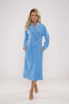 Szlafrok De Lafense 390 Lydie Welur 3XL-5XL damski