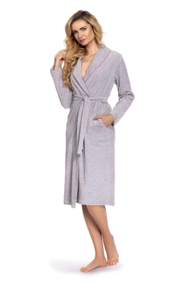 Szlafrok De Lafense 389 Lydie Welur S-2XL damski