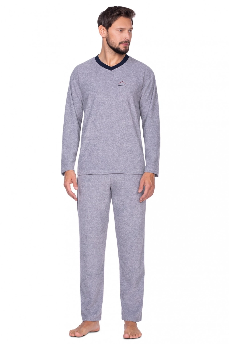 Piżama Regina 592 dł/r Frotte 2XL-3XL męska