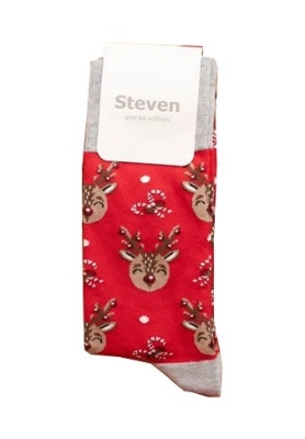 Skarpety Steven art.136 Świąteczne męskie 41-46
