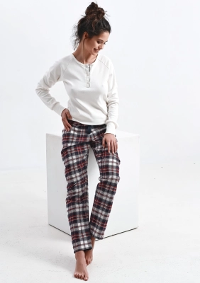 Piżama Sensis Mollie Interlock/Flanela dł/r S-XL