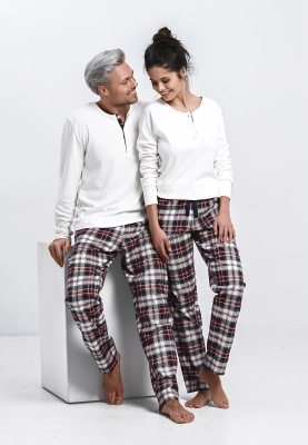 Piżama Sensis Mollie Interlock/Flanela dł/r S-XL