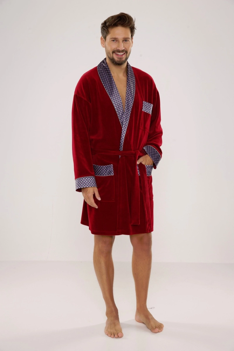 Szlafrok De Lafense 772 Bonjour krótki 3XL-4XL męski