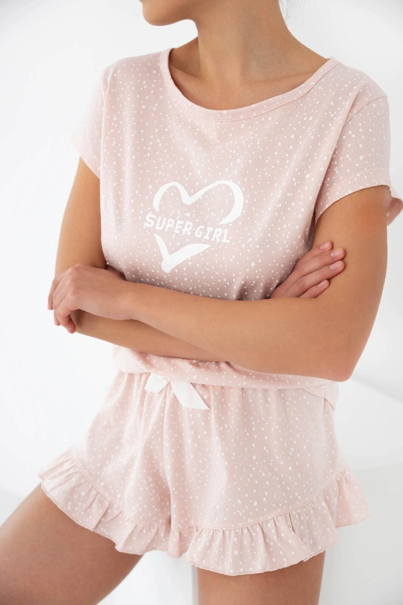 Piżama Sensis Super Girl kr/r M-XL