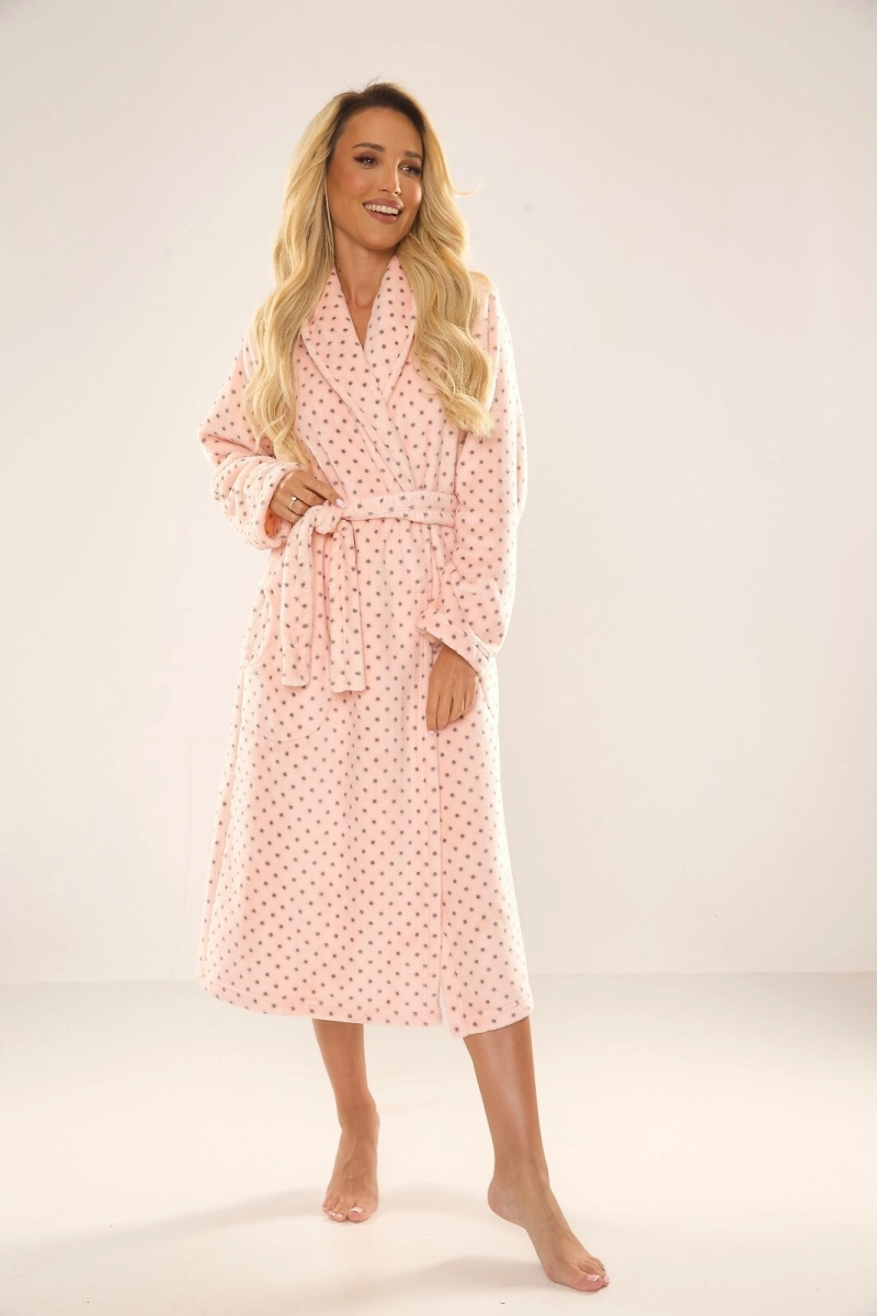 Szlafrok De Lafense 548 Melanie 3XL-4XL długi damski