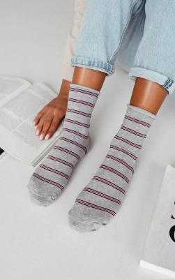 Skarpety Milena 0200-162 Cienkie Paski 37-41