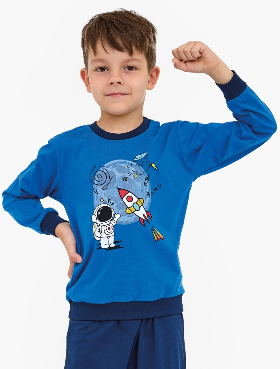 Piżama Cornette Kids Boy 593/176 Galaxy dł/r 86-128