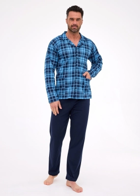 Piżama Cornette 114/82 dł/r 3XL-5XL męska rozpinana