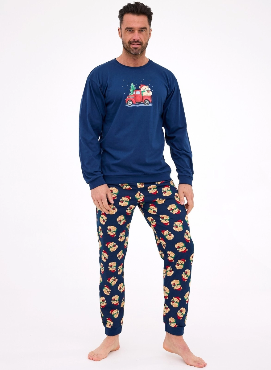 Piżama Cornette 115/290 Teddy 2 dł/r Christmas S-2XL męska