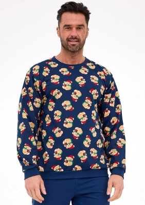 Piżama Cornette 457/293 Teddy 6 dł/r Christmas S-2XL męska