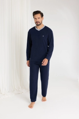 Piżama Regina 489 dł/r Frotte M-XL męska