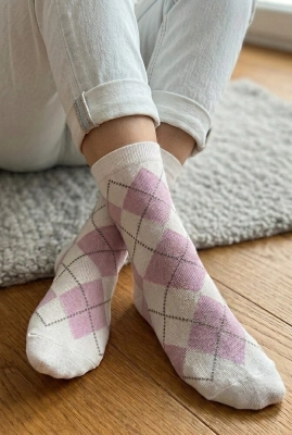 Skarpety Milena 0200-195 Romby Vintage 37-41