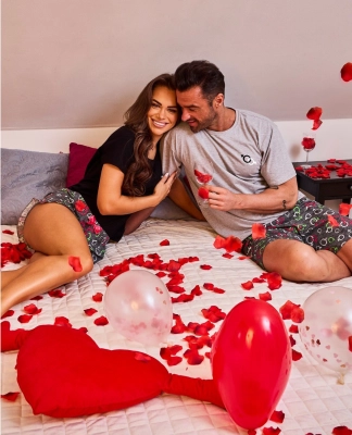 Piżama Cornette 326/206 Love Symbols kr/r S-XL