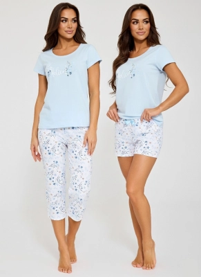 Piżama Cornette 466/344 Delicate kr/r trzyczęściowa S-2XL