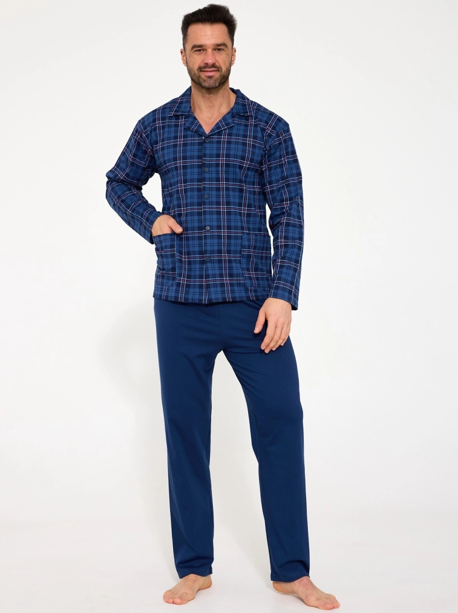 Piżama Cornette 114/84 dł/r 3XL-5XL rozpinana