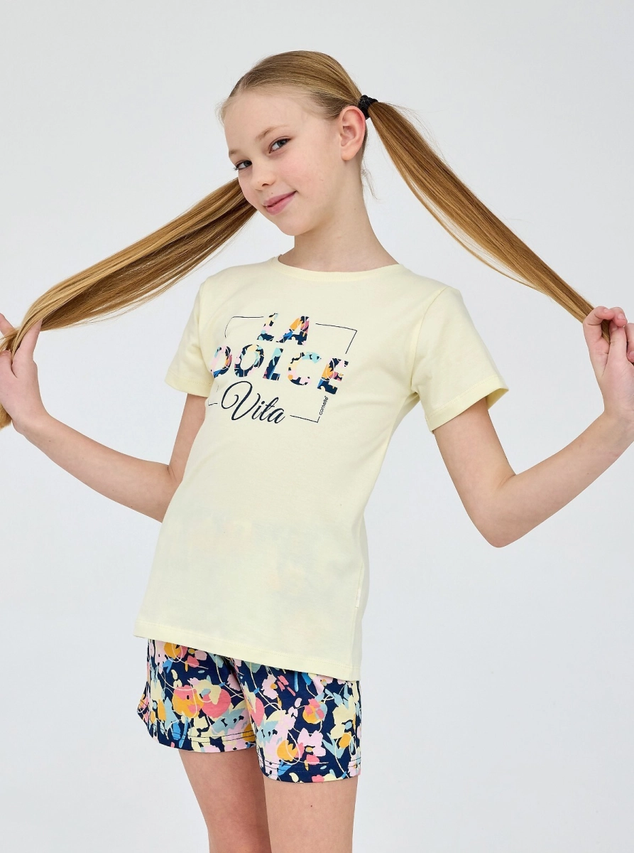 Piżama Cornette Young Girl 788/114 Dolce Vita kr/r 134-164
